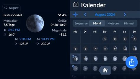 Vollmond 2024 – Mondphase in Zürich, Zürich,。